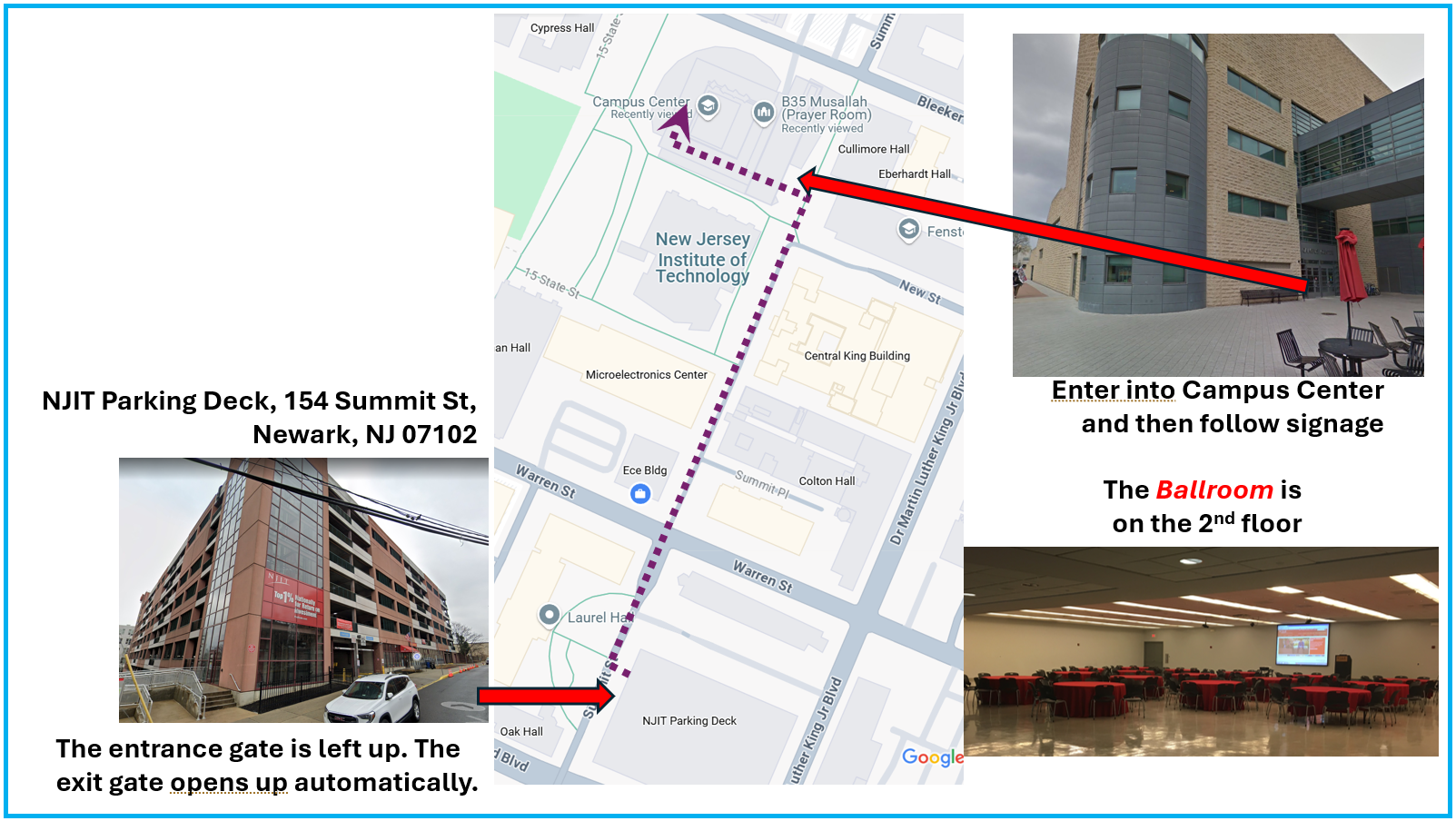 Parking and Walking Direction